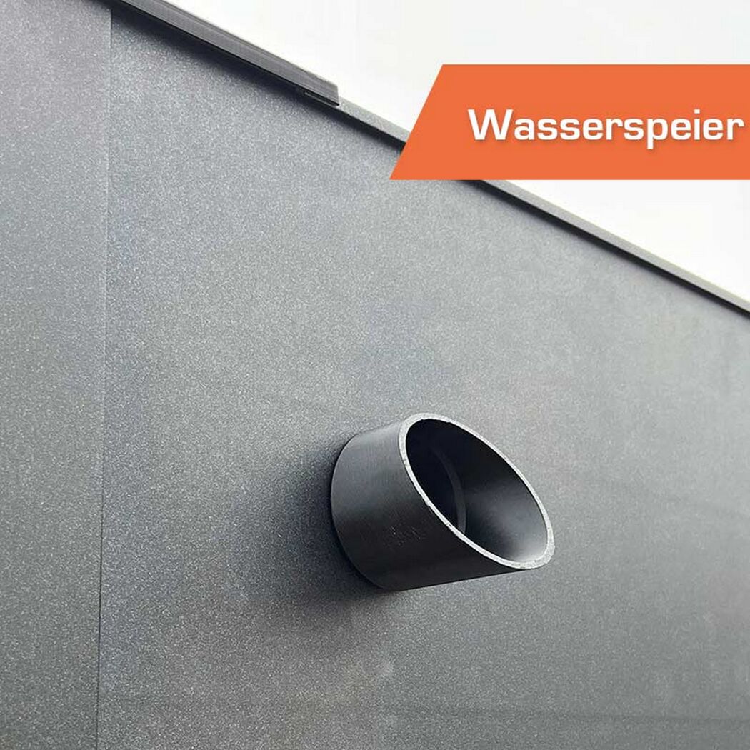Gewächshaus 'SunGarden Select 5.2' 548 x 233 cm mit 10 mm Doppelstegplatten anthrazit-metallic