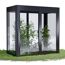 Gewächshaus 'SunGarden Infinity 2.1' 233 x 128 cm mit 6 mm Acrylglas anthrazit-metallic