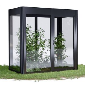 Gewächshaus 'SunGarden Infinity 2.1' 233 x 128 cm mit 6 mm Acrylglas anthrazit-metallic