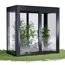 Gewächshaus 'SunGarden Infinity 2.1' 233 x 128 cm mit 6 mm Acrylglas anthrazit-metallic