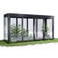 Gewächshaus 'SunGarden Infinity 4.1' 443 x 128 cm mit 6 mm Acrylglas anthrazit-metallic