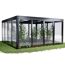 Gewächshaus 'SunGarden Infinity 4.4' 443 x 433 cm mit 6 mm Acrylglas anthrazit-metallic