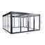 Gewächshaus 'SunGarden Infinity 4.4' 443 x 433 cm mit 6 mm Acrylglas anthrazit-metallic