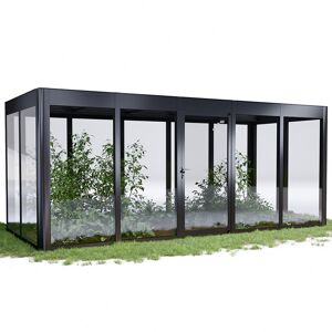 Gewächshaus 'SunGarden Infinity 5.2' 548 x 233 cm mit 6 mm Acrylglas anthrazit-metallic