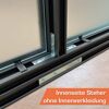 Gewächshaus 'SunGarden Infinity 5.4' 548 x 443 cm mit 6 mm Acrylglas anthrazit-metallic