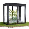 Gewächshaus 'SunGarden Energy 2.1' 233 x 128 cm mit 6 mm Acrylglas Solardach anthrazit-metallic