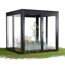 Gewächshaus 'SunGarden Energy 2.2' 233 x 233 cm mit 6 mm Acrylglas Solardach anthrazit-metallic