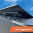 Gewächshaus 'SunGarden Energy 4.1' 443 x 128 cm mit 6 mm Acrylglas Solardach anthrazit-metallic
