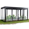 Gewächshaus 'SunGarden Energy 4.2' 443 x 233 cm mit 6 mm Acrylglas Solardach anthrazit-metallic