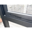 Fenster 90 x 95 cm 6 mm Acrylglas anthrazit-metallic