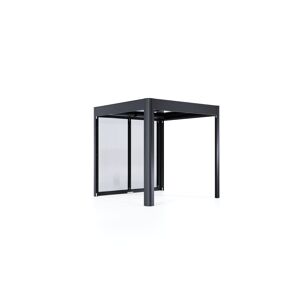 Pergola 'SunCover Select 2.2' 5 m² 233 x 233 x 229 cm 10 mm Doppelstegplatten anthrazit-metallic