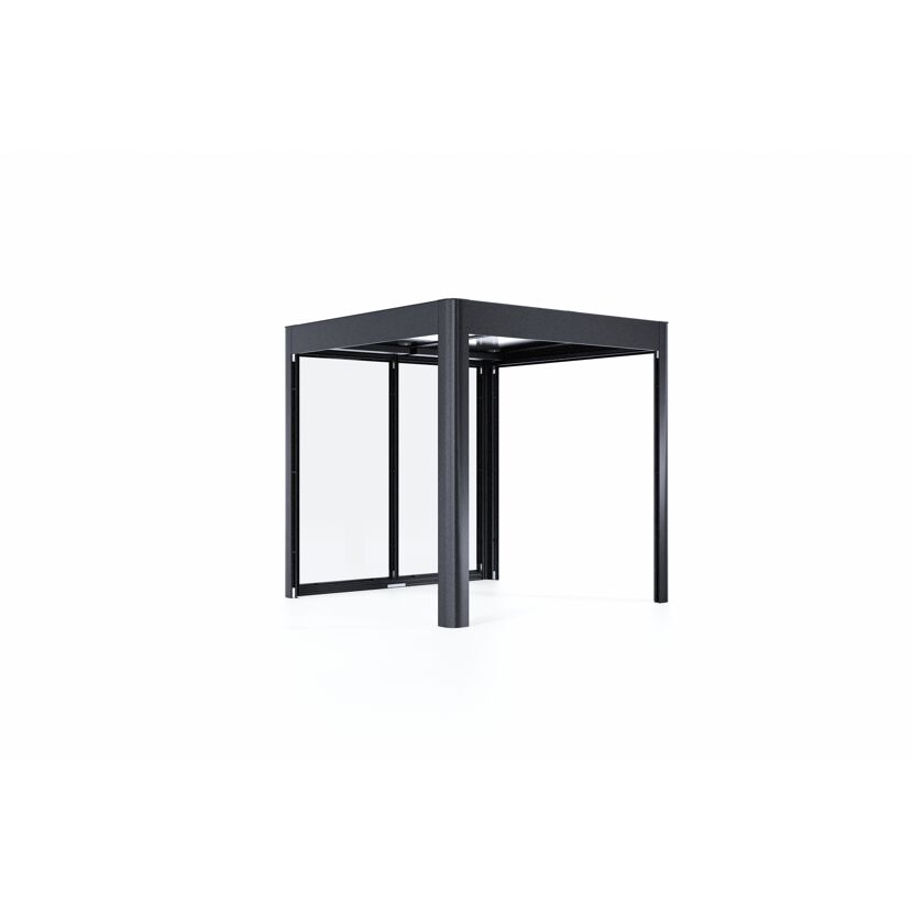 Pergola 'SunCover Infinity 2.2' 5 m² 233 x 233 x 229 cm 6 mm Acrylglas anthrazit-metallic