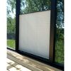 Plissee hellgrau 95 x 199 cm für SunGarden Wandmontage 2 Stück