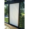 Plissee hellgrau 95 x 199 cm für SunGarden Wandmontage 2 Stück