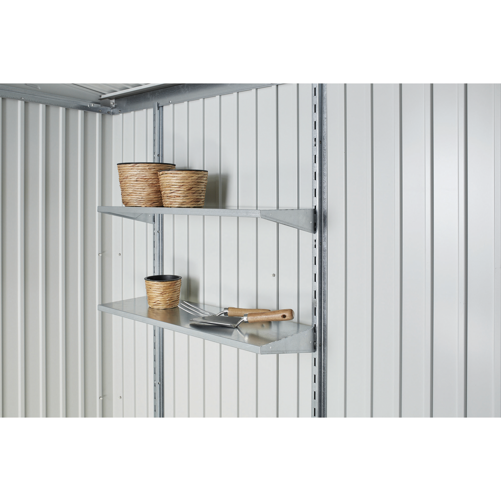Regalboden-Set Stahl feuerverzinkt 72 x 24,5 cm 4 Stück