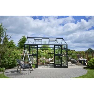 Gewächshaus 'Jubii 60' 368 x 2,96 cm mit 3 mm Sicherheitsglas schwarz