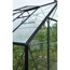 Gewächshaus 'Universal 128' 384 x 257 cm mit 3 mm Sicherheitsglas schwarz