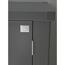 Terrassenschrank 'Romeo' quarzgrau-metallic 132 x 87 x 181 cm
