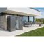 Terrassenschrank 'Romeo' dunkelgrau-metallic 132 x 87 x 181 cm