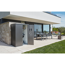 Terrassenschrank 'Romeo' dunkelgrau-metallic 132 x 87 x 181 cm