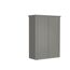 Terrassenschrank 'Romeo' Gr. M quarzgrau-met 132 x 57 x 181 cm