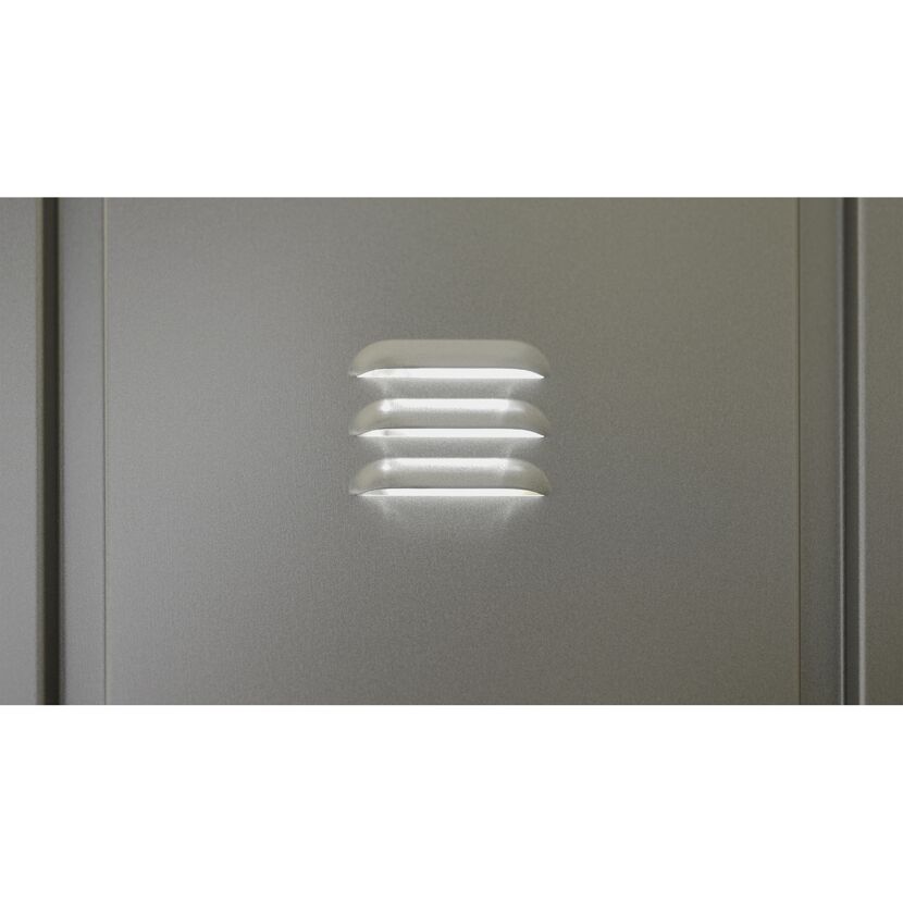 Terrassenschrank 'Romeo' Gr. M quarzgrau-met 132 x 57 x 181 cm