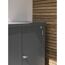 Terrassenschrank 'Romeo' Gr. M quarzgrau-met 132 x 57 x 181 cm