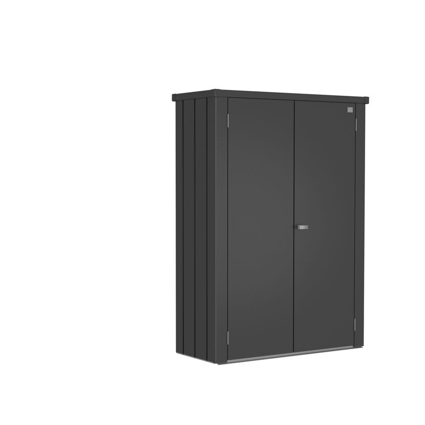 Geschlossener Gartenschrank dunkelgrau