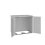 Mülltonnenbox 'Alex Duo' silber-metallic 147 x 129 x 88 cm