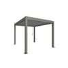Graue Pergola mit Lamellendach