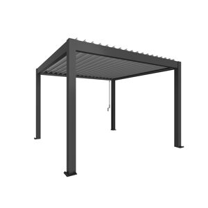 Pergola Gr. 3,5 x 3,5 dunkelgrau 367,5 x 367,5 cm
