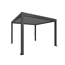 Pergola Gr. 3,5 x 3,5 dunkelgrau 367,5 x 367,5 cm