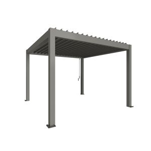 Pergola Gr. 3,5 x 3,5 quarzgrau-metallic 367,5 x 367,5 cm