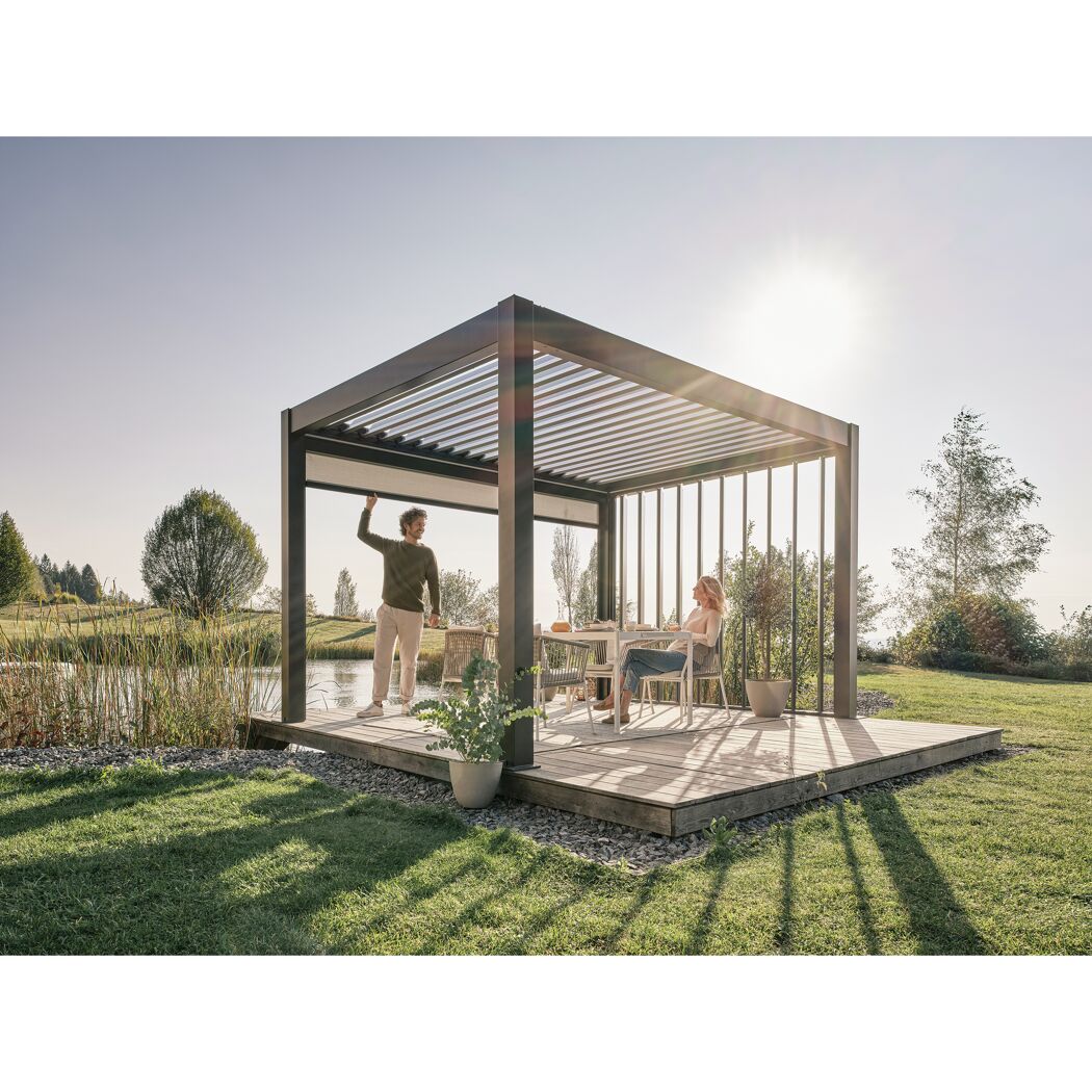 Pergola mit Sonnensegel