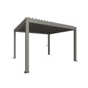 Pergola Gr. 4 x 3,5 quarzgrau-metallic 404,5 x 367,5 cm