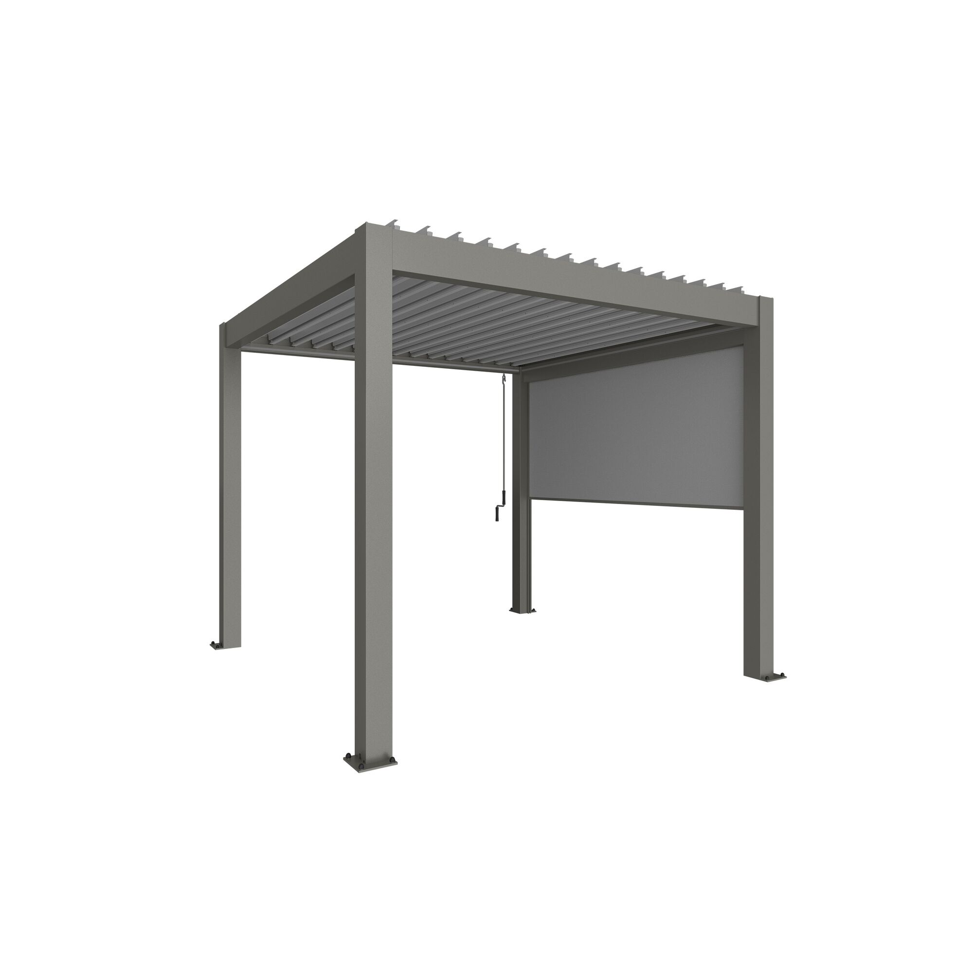 Pergola mit Sonnenschutzrollo