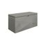 Graue Gartenbox mit geometrischem Muster