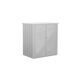 Terrassenschrank 'Romeo' Gr. L  silber-metallic 132 x 87 x 140 cm