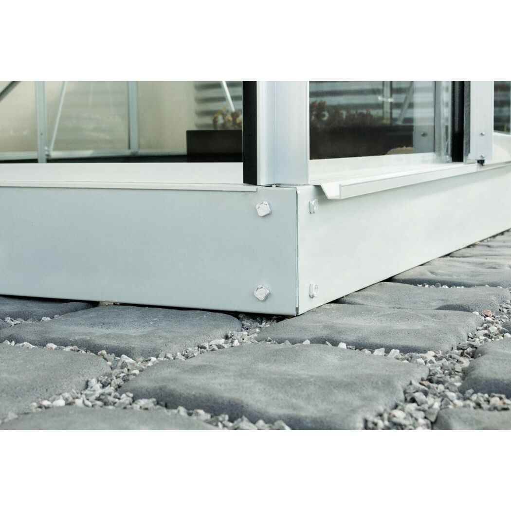 Fundament für Gewächshaus 'Venus/Comet 6200' aluminiumfarben