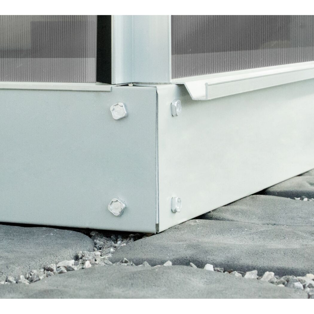 Fundament für Gewächshaus 'Venus/Comet 6200' aluminiumfarben