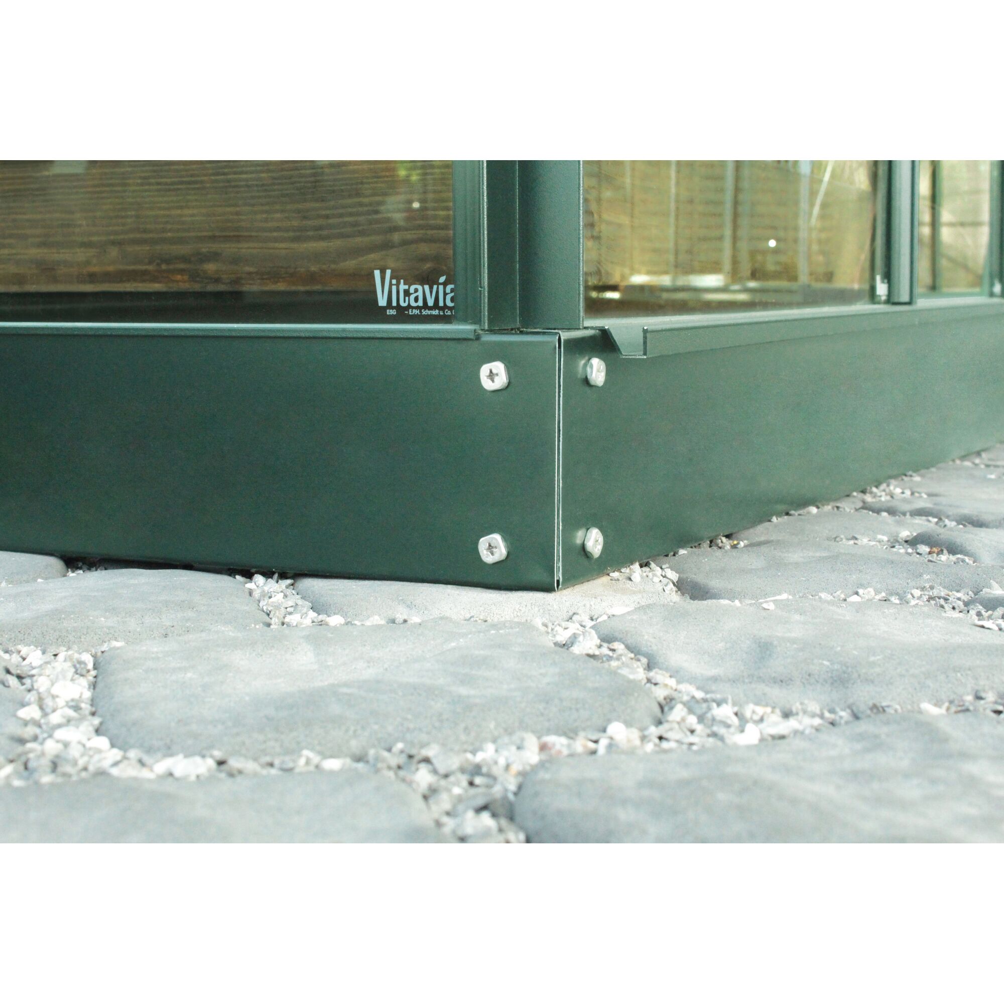 Gewächshausfundament Venus für Serie 6200, grün