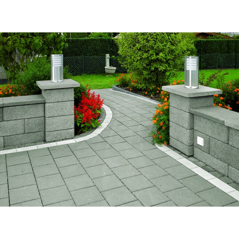 Mauerabdeckung 'Bellamur' Beton grau 50 x 35 x 5 cm