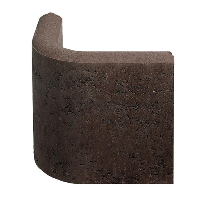 Lusit Raseneinfassung 'Rasenbord' Rundwinkel 90° 5 x 25 x 25 cm rotbraun