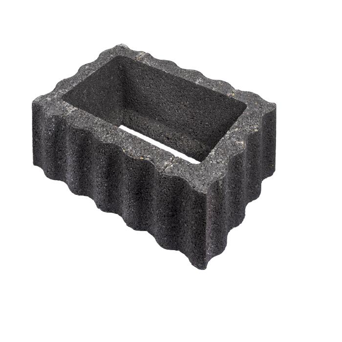 Lusit Pflanzstein 'Reluflor' 60 x 40 x 25 cm anthrazit