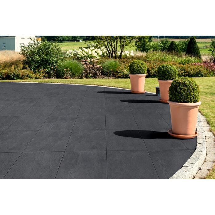 Lusit Gartenplatte 50 x 50 x 5 cm anthrazit