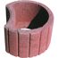 Roter Pflanzring aus Beton