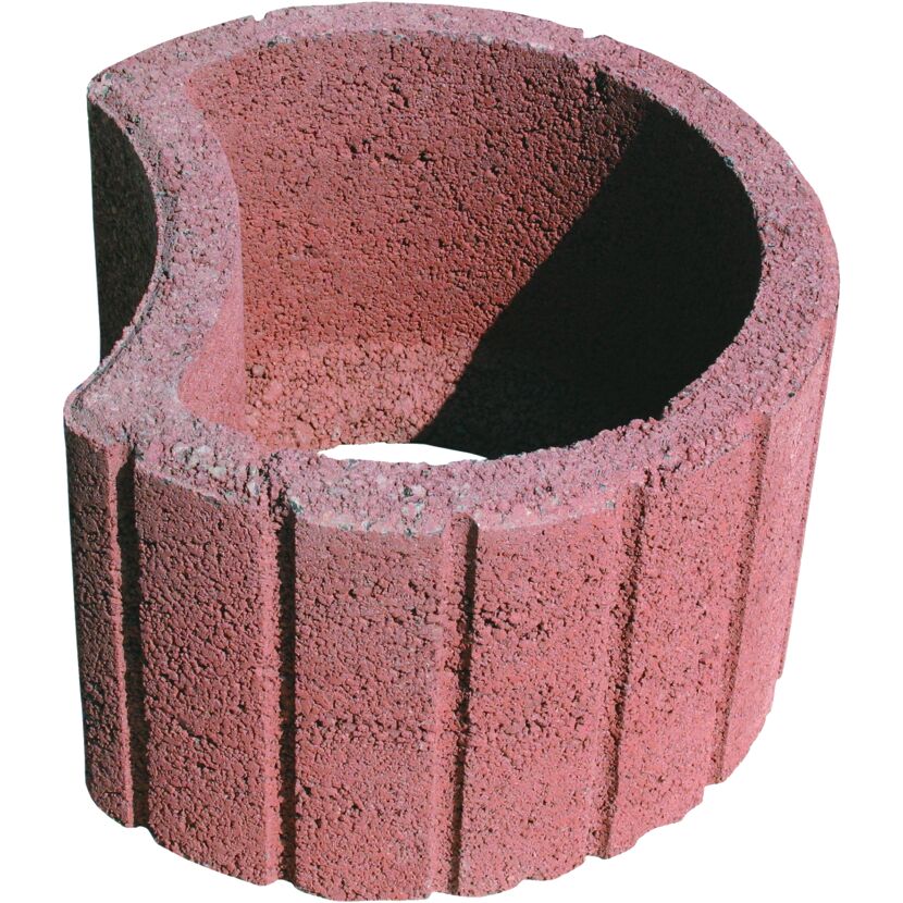 Roter Pflanzring aus Beton