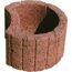 Runder roter Pflanzring aus Beton