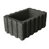 Anthrazitfarbener Rasterflor 60 x 40 x 25 cm