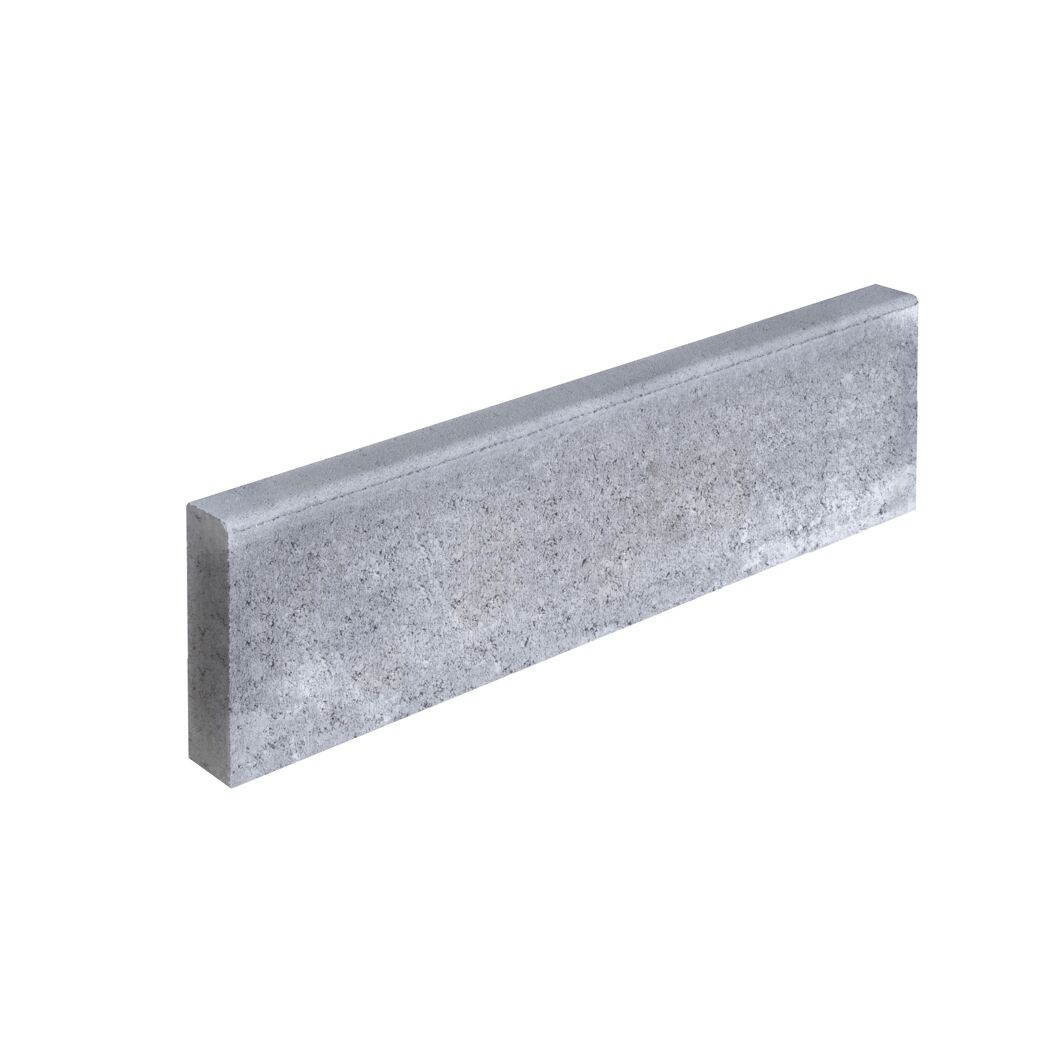 Grauer Beton Tiefbordstein